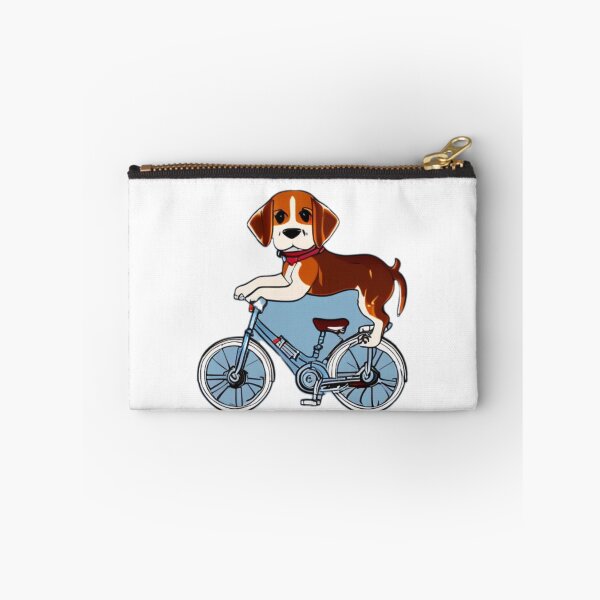 Item preview, Cute Beagle Puppy Riding A Bike designed and sold by HeavenlyMuse23.