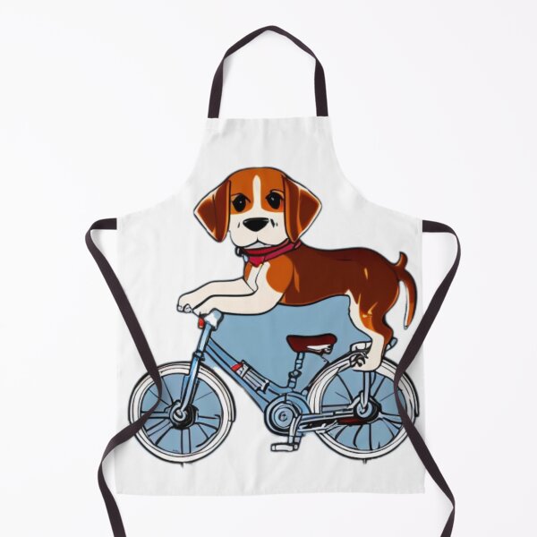 Item preview, Cute Beagle Puppy Riding A Bike designed and sold by HeavenlyMuse23.