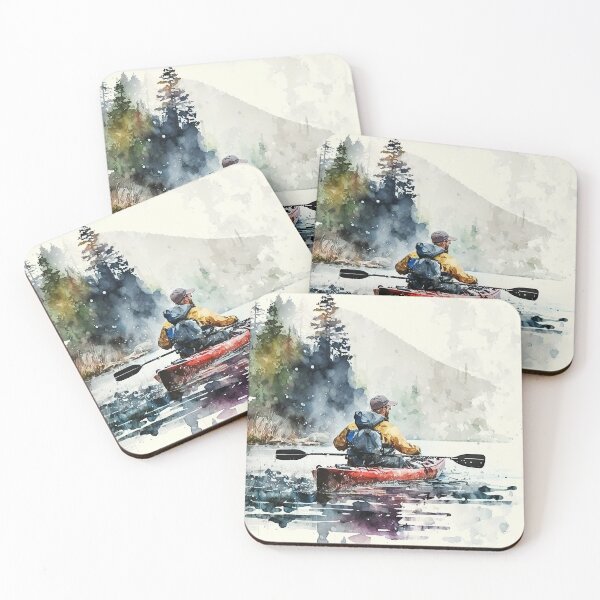 Artikelvorschau, kayaking watercolor entworfen und verkauft von shokA Design.