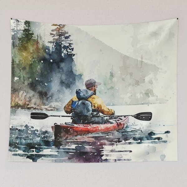 Item preview, kayaking watercolor designed and sold by shokA Design.