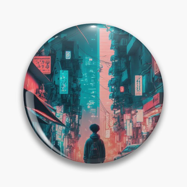 Artikelvorschau, Nighttime Neon Streets entworfen und verkauft von ArtificialCraft.