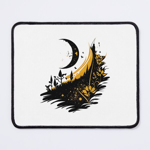 Item preview, Gold and Black Landscape designed and sold by ShadowAndSlate.