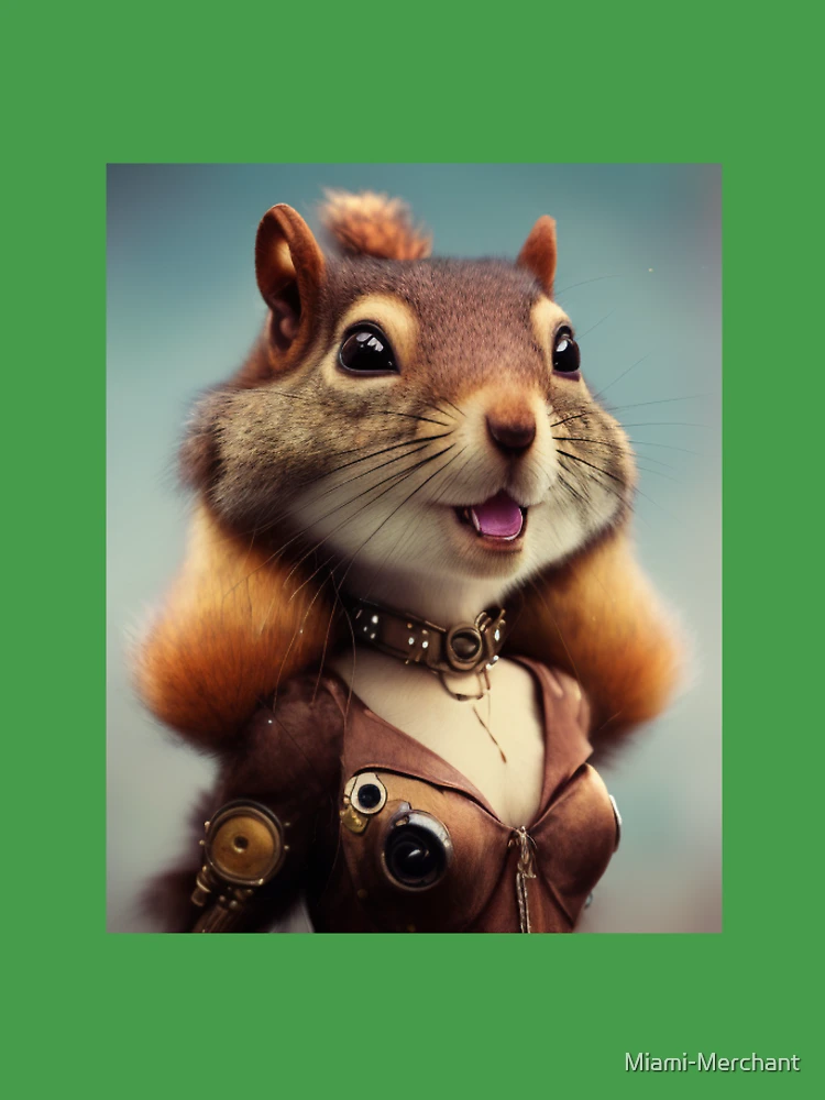 ai art with cute squirrel girl Baby One-Piece for Sale by Miami-Merchant