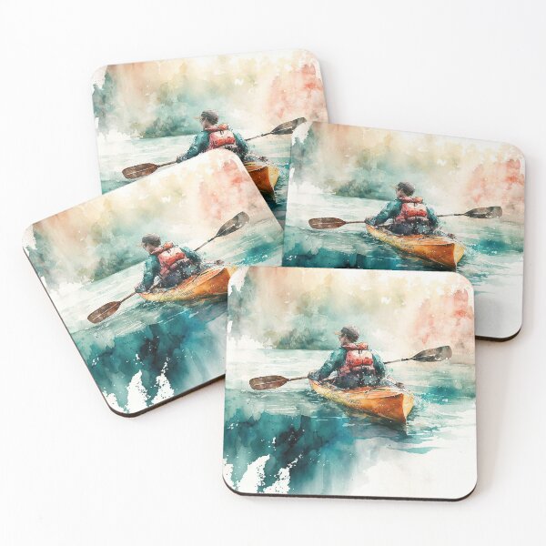 Artikelvorschau, kayaking watercolor entworfen und verkauft von shokA Design.