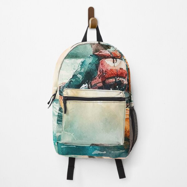 Aperçu de l'œuvre kayaking watercolor créée et vendue par shokA Design.