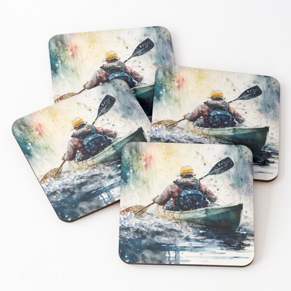 Artikelvorschau, kayaking watercolor entworfen und verkauft von shokA Design.