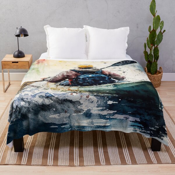 Item preview, kayaking watercolor designed and sold by shokA Design.