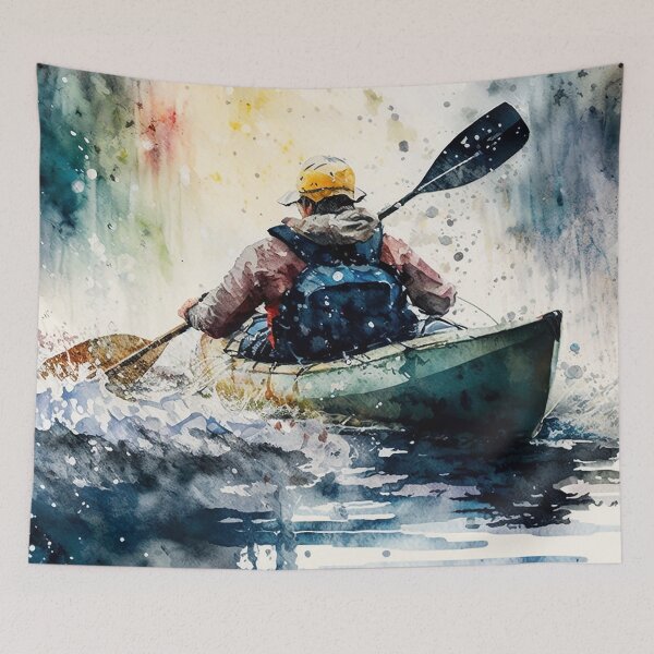 Item preview, kayaking watercolor designed and sold by shokA Design.