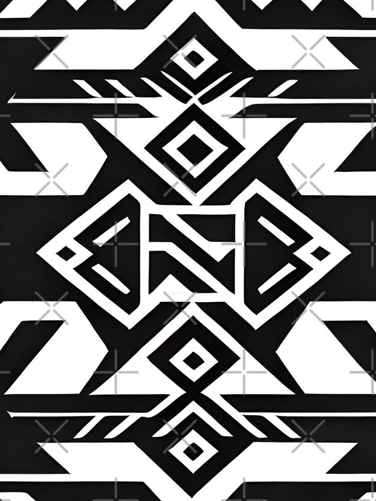 Thumbnail 4 of 4, iPhone Case, Black and white Aztec pattern designed and sold by RuiFernandes.