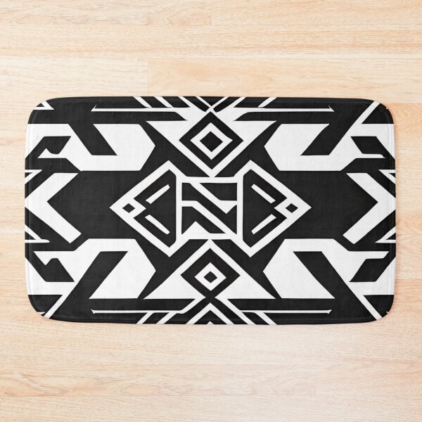 Item preview, Black and white Aztec pattern designed and sold by Rui Fernandes.