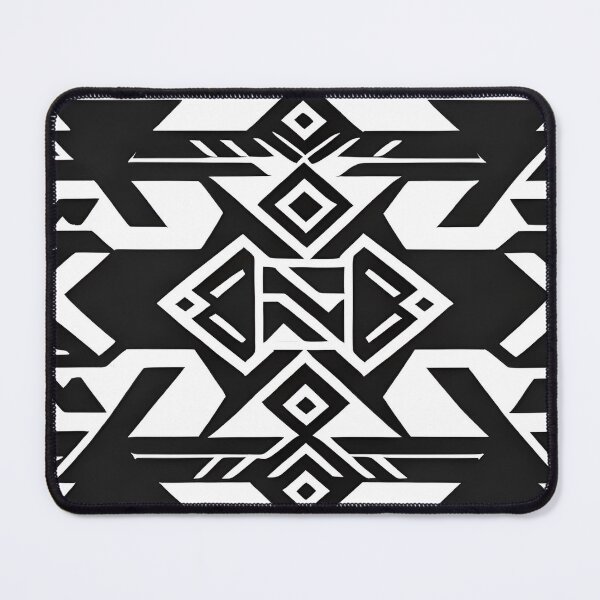Item preview, Black and white Aztec pattern designed and sold by Rui Fernandes.