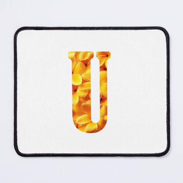 Artikelvorschau, U Botanical Monogram. Detailed YELLOW Flowers Drawing Sticker entworfen und verkauft von Cici-Chan.