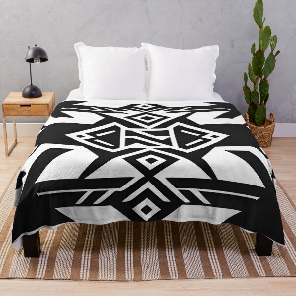 Item preview, Black and white Aztec pattern designed and sold by Rui Fernandes.