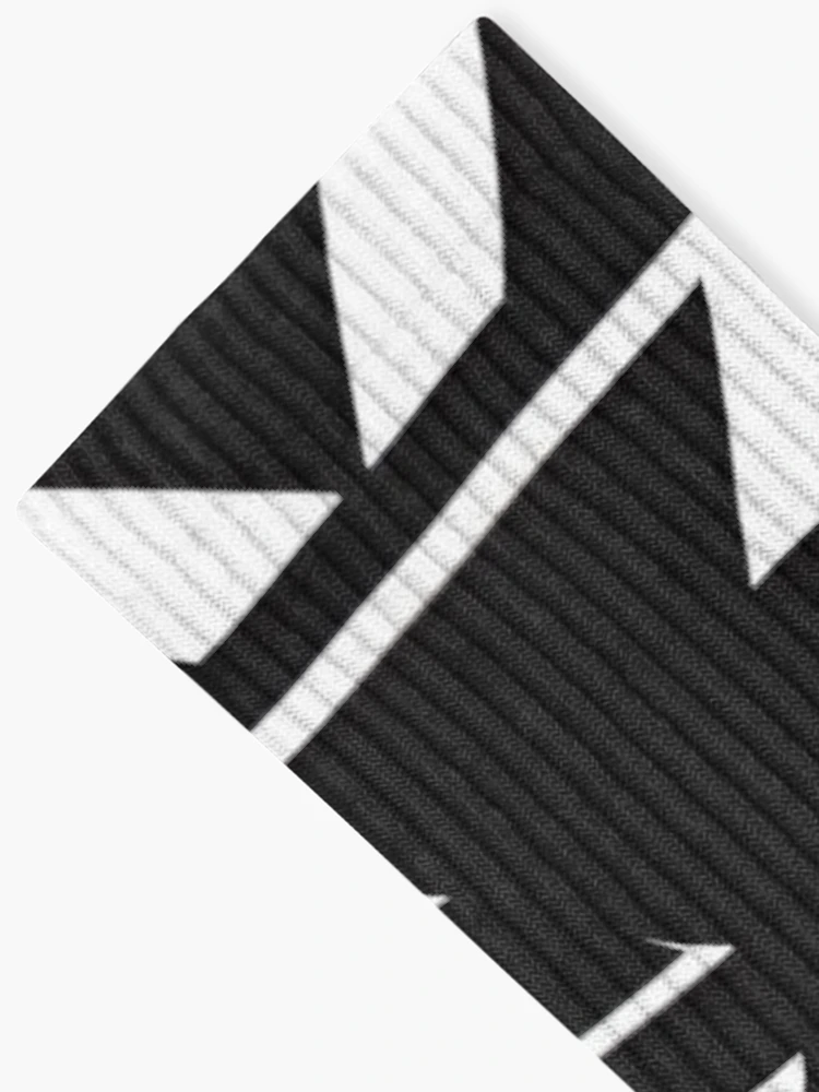 Thumbnail 2 of 5, Socks, Black and white Aztec pattern designed and sold by Rui Fernandes.