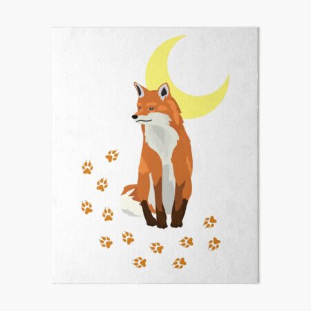 Item preview, Wild Fox & Paw Beneath A Moon Wildlife T-Shirt & Gifts For Fox Lover designed and sold by Kenny789.