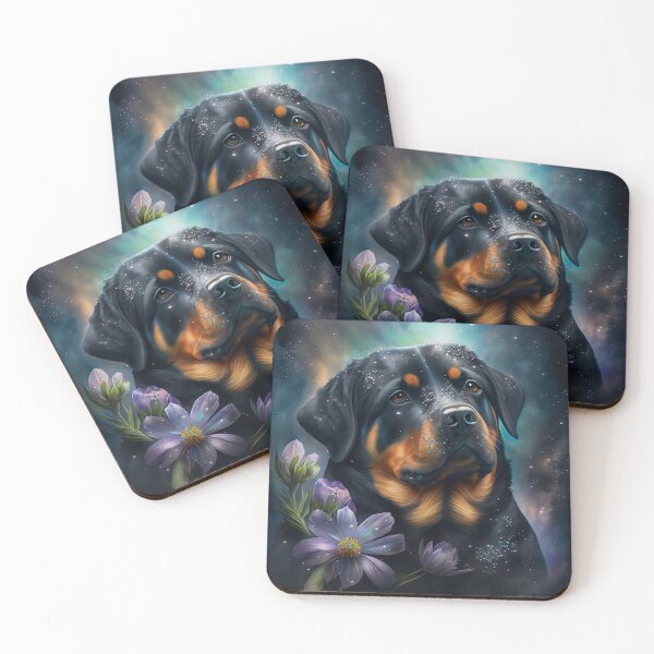 Item preview, Rottweiler Portrait designed and sold by Nocturne  Paws.