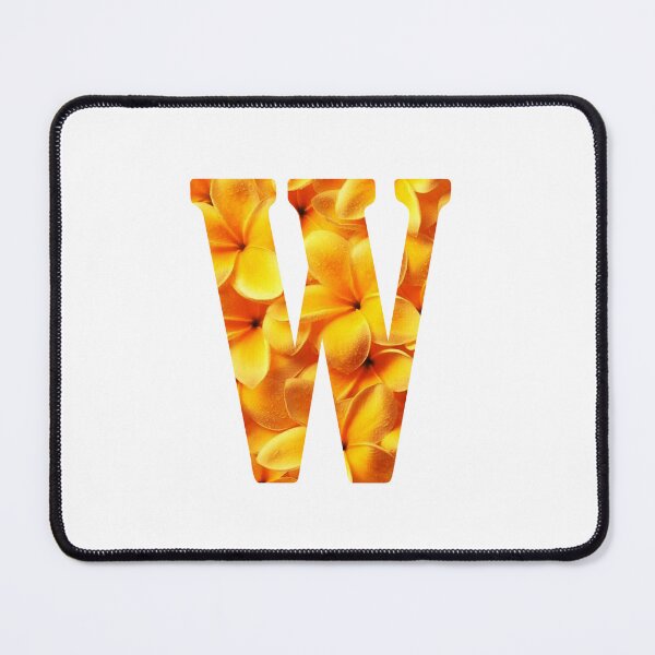 Artikelvorschau, W Botanical Monogram. Detailed YELLOW Flowers Drawing Sticker entworfen und verkauft von Cici-Chan.