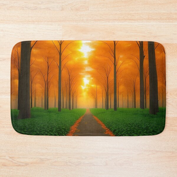 Item preview, forest with orange tree designed and sold by redstar-design.