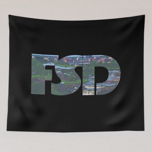 Item preview, Sioux Falls, South Dakota FSD Dawn Cityscape designed and sold by CrabbyLobster.
