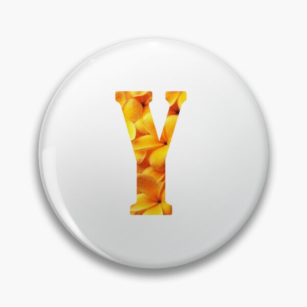 Artikelvorschau, Y Botanical Monogram. Detailed YELLOW Flowers Drawing Sticker entworfen und verkauft von Cici-Chan.