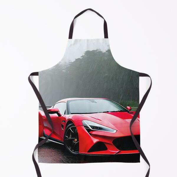Item preview, red sports car in the rain designed and sold by redstar-design.