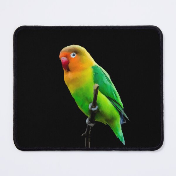 Item preview, Fischer Parrot on branch. Image made only with triangles. designed and sold by janesg.