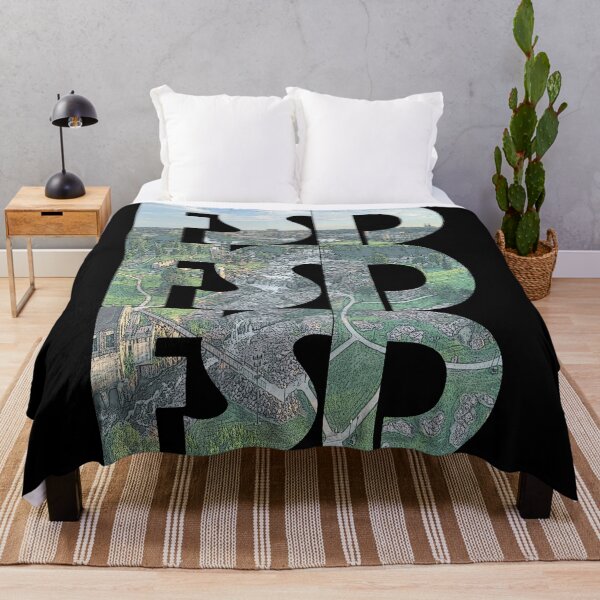 Item preview, Sioux Falls, South Dakota FSD Falls Cityscape Repeating Pattern designed and sold by CrabbyLobster.