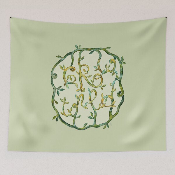 Item preview, Grow wild quote. Growing type design designed and sold by Alika's  Garden.