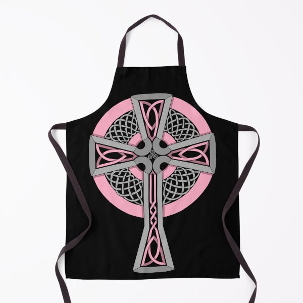 Item preview, Light Pink and Silver Celtic Style Cross, V2 designed and sold by AutumnJude Rowan.