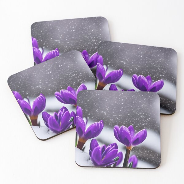 Item preview, crocus flowers in snow designed and sold by JV.