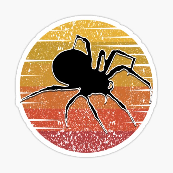 Item preview, Spider Lovers Gift , Spiders Retro Vintage Sunset Gift Idea designed and sold by BIHI14.