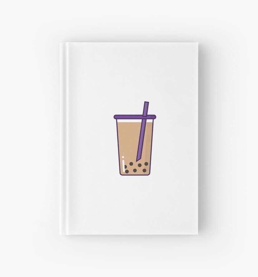 "Minimalist Bubble Tea" Hardcover Journal by ThePenguin3 Redbubble