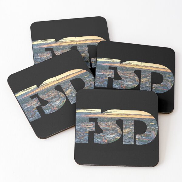Item preview, Sioux Falls, South Dakota FSD Sunset Cityscape designed and sold by CrabbyLobster.