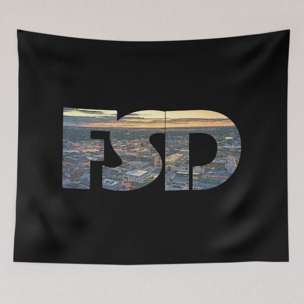 Item preview, Sioux Falls, South Dakota FSD Sunset Cityscape designed and sold by CrabbyLobster.