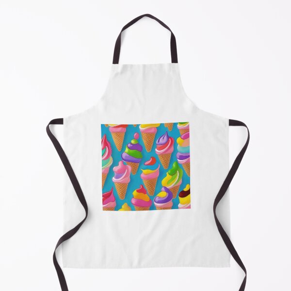 Item preview, ice cream cones seamless pattern designed and sold by JuliVogel.