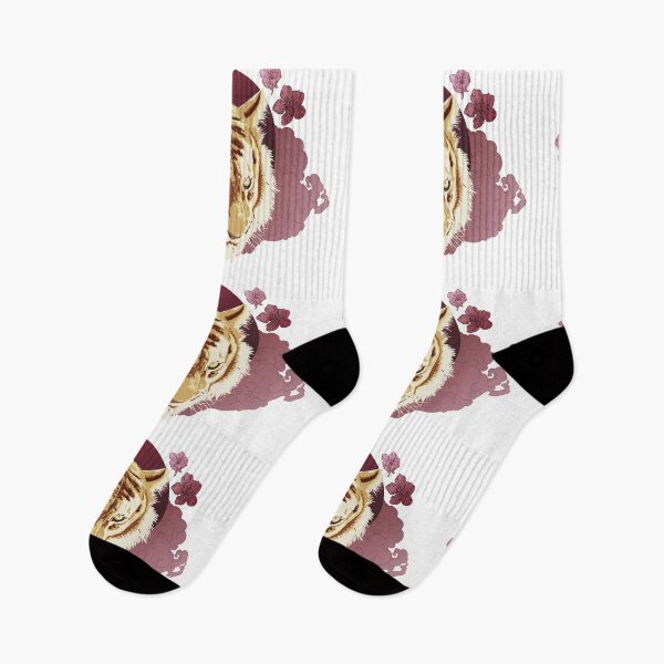 Item preview, Majestic tiger design around flowers. designed and sold by RockSteadyReady.