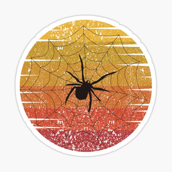 Item preview, Spiders Lovers Gift , Spiders Retro Vintage Sunset Gift Idea designed and sold by BIHI14.