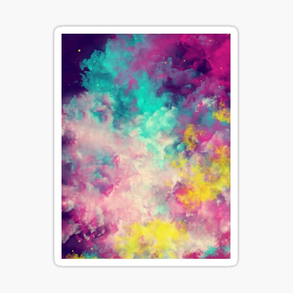 Neon galaxy Sticker
