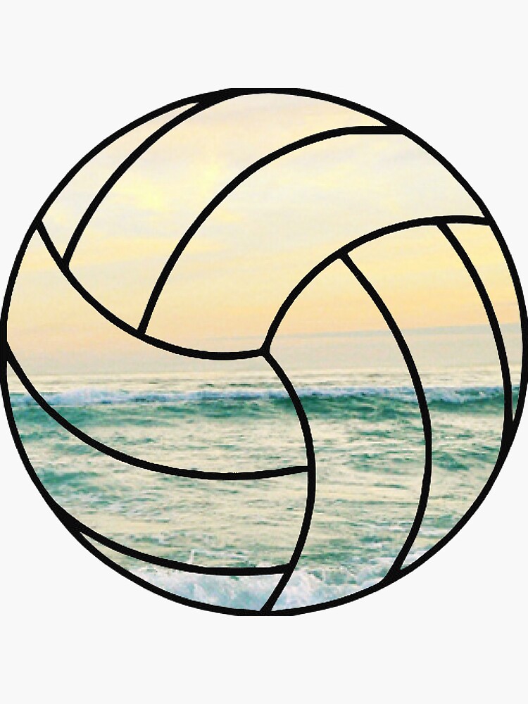 "Beach Volleyball" Sticker by KatieBelmont | Redbubble