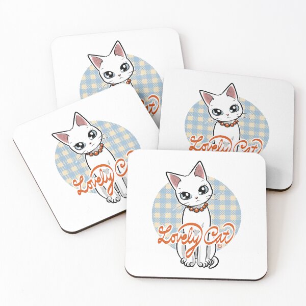 Item preview, Lovely White Cat Misty designed and sold by BATKEI ART.