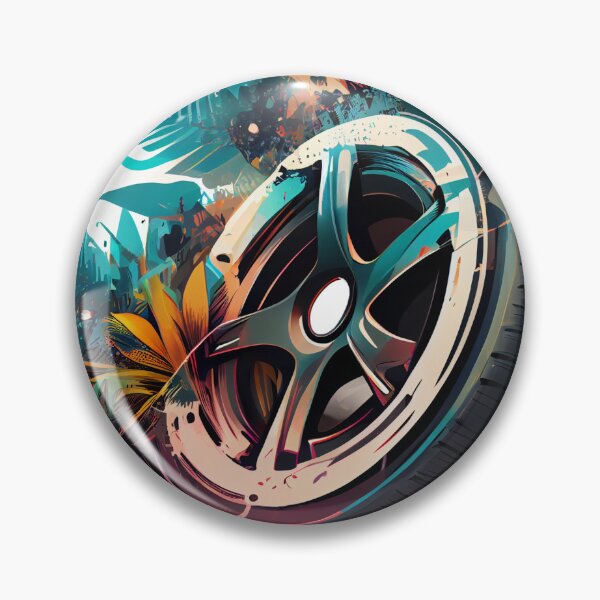 Item preview, Car Tyre on a Tropical Background designed and sold by ShadowAndSlate.