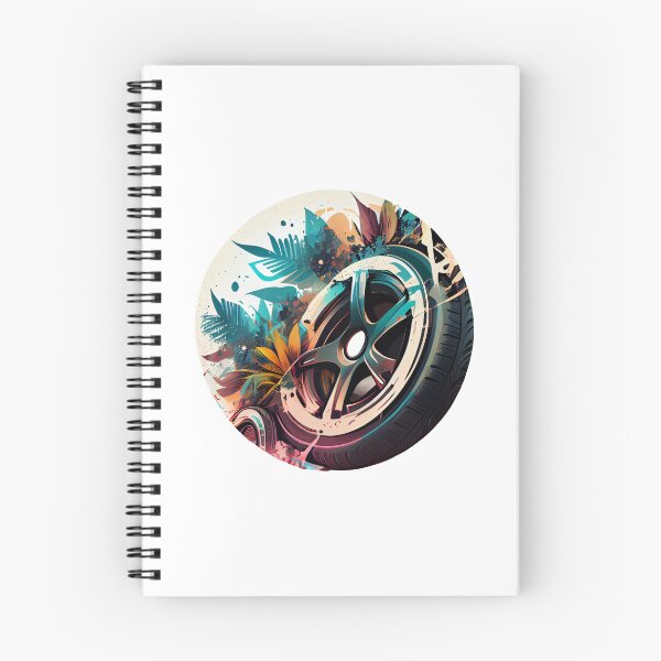 Item preview, Car Tyre on a Tropical Background designed and sold by ShadowAndSlate.