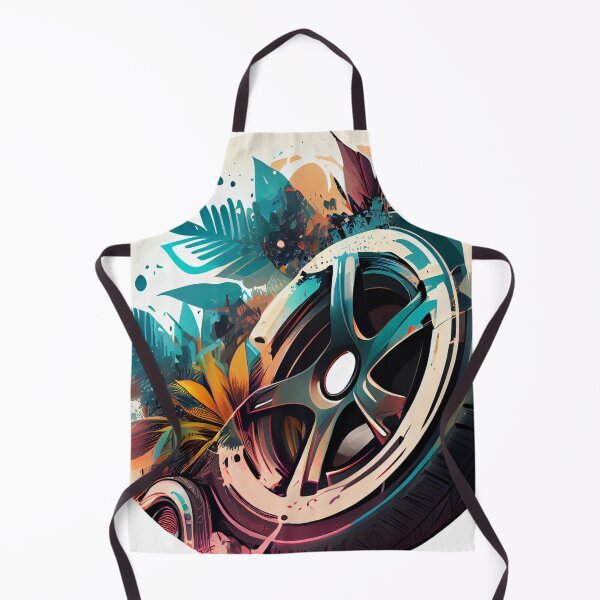 Item preview, Car Tyre on a Tropical Background designed and sold by ShadowAndSlate.