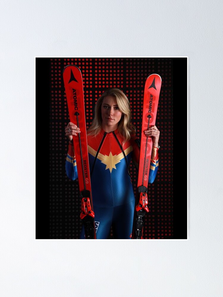 Mikaela Shiffrin Poster By Benounshop Redbubble