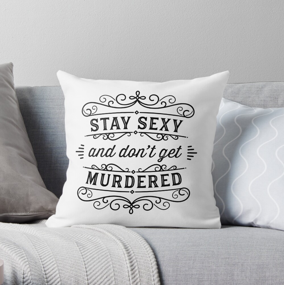 SSDGM - Black and White Throw Pillow