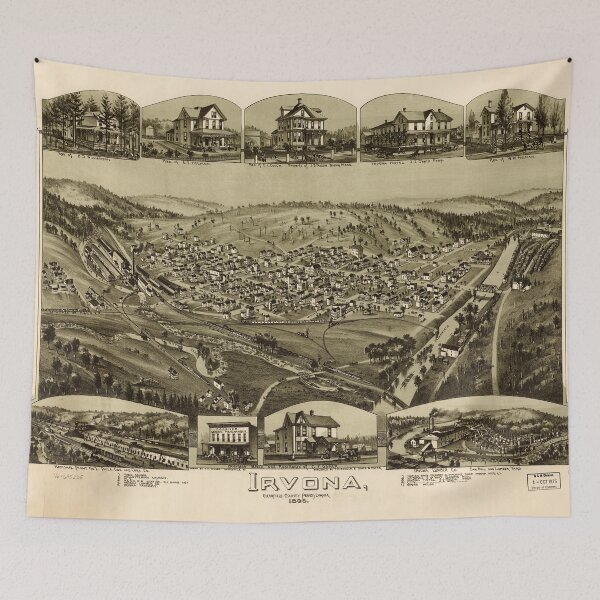 Item preview, Irvona, Pennsylvania (1895) designed and sold by allhistory.