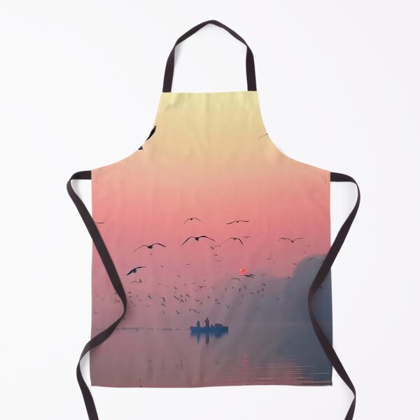 Item preview, birds flying over body of water designed and sold by DreamBigShirts.