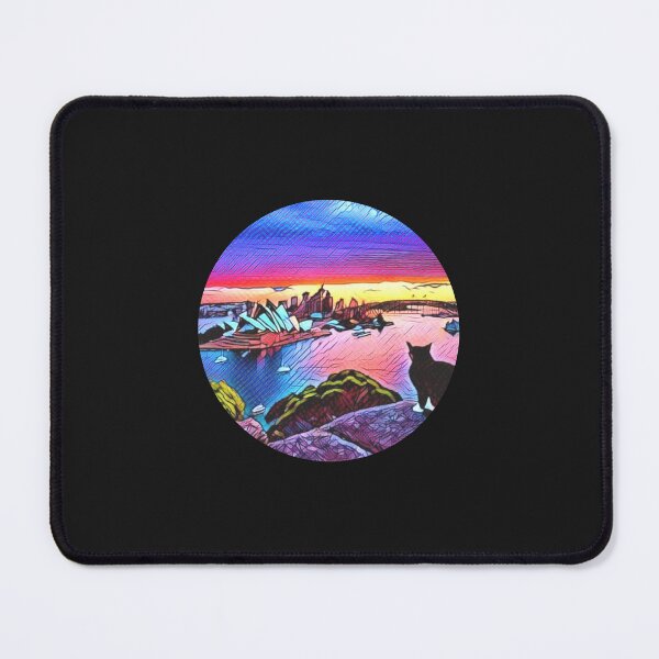 Item preview, CAT WATCHING SUNSET designed and sold by starfishstuff.