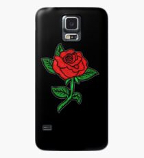 Rose Patch Black Case/Skin for Samsung Galaxy