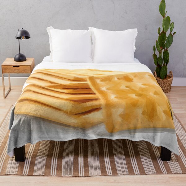 Item preview, Cream crackers in a stack. Image made using only triangles. designed and sold by janesg.